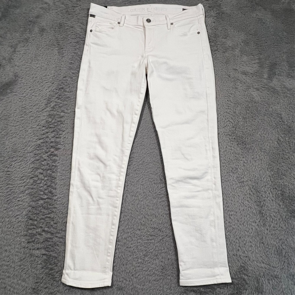 Citizens of Humanity‎ Avedan Ankle Skinny Jeans White Women's 32x27